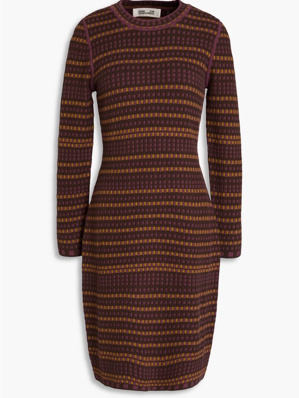 Diane Von Furstenberg
Harry checkered jacquard-knit mini dress